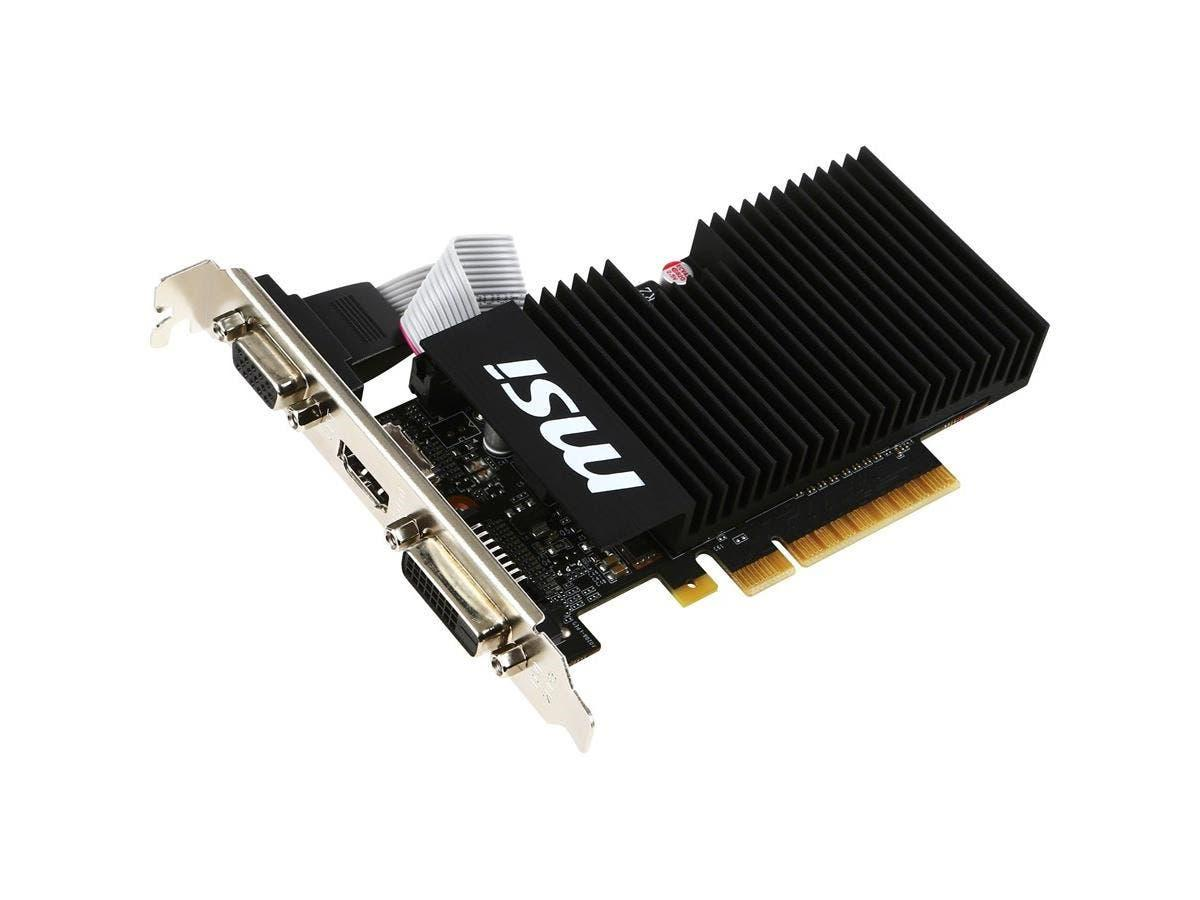 MSI GAMING GeForce GT 710 1GB GDRR3 64-bit HDCP Support DirectX 12 OpenGL  4.5 Heat Sink Low Profile Graphics Card (GT 710 1GD3H LP)
