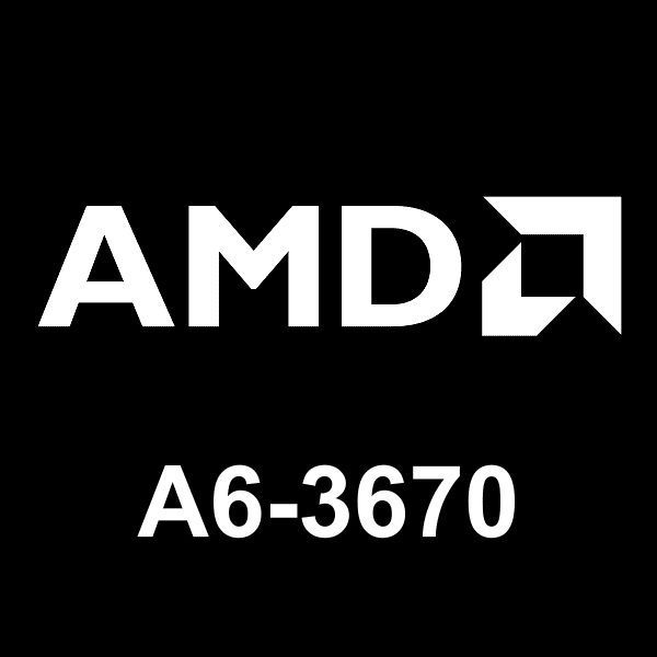 AMD A6-3670 लोगो