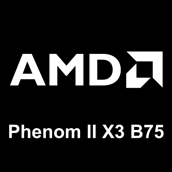 AMD Phenom II X3 B75 logosu