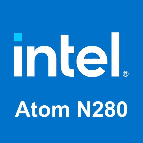 Intel Atom N280 logotipo