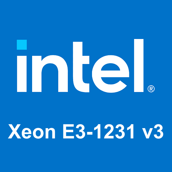Intel Xeon E3-1231 v3 logosu