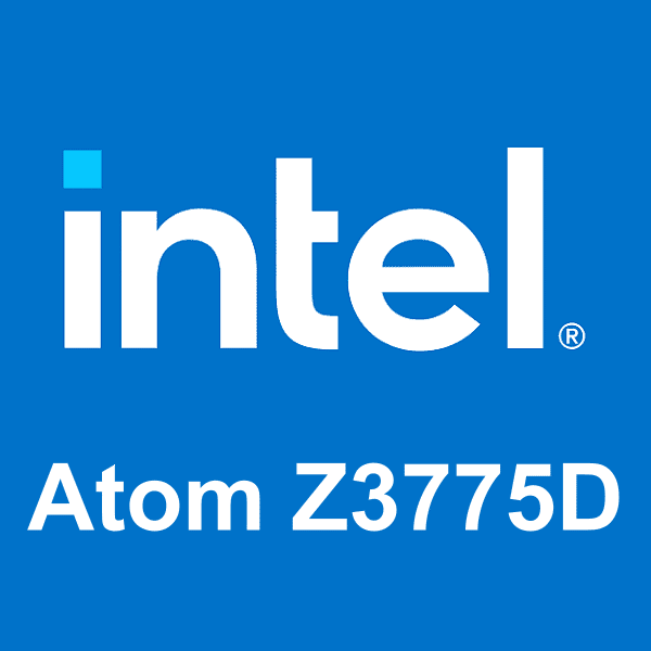 Intel Atom Z3775D logotipo