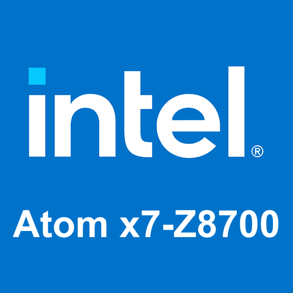 logo Intel Atom x7-Z8700