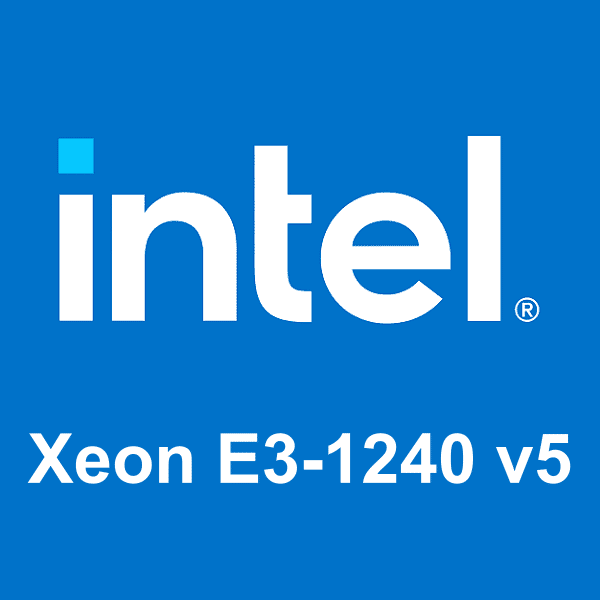 logo Intel Xeon E3-1240 v5