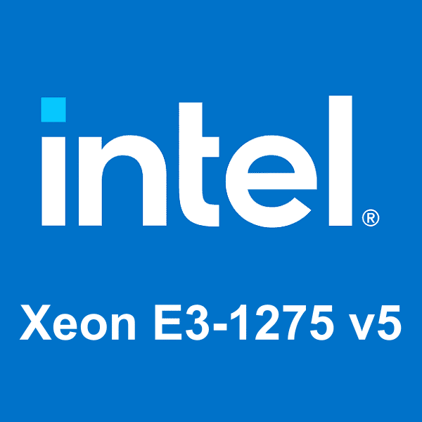 logo Intel Xeon E3-1275 v5