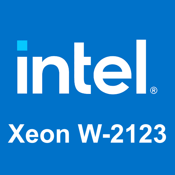 Intel Xeon W-2123 logotipo