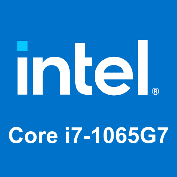 Intel Core i7-1065G7 logosu