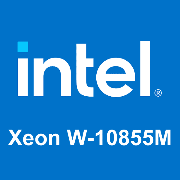 logo Intel Xeon W-10855M