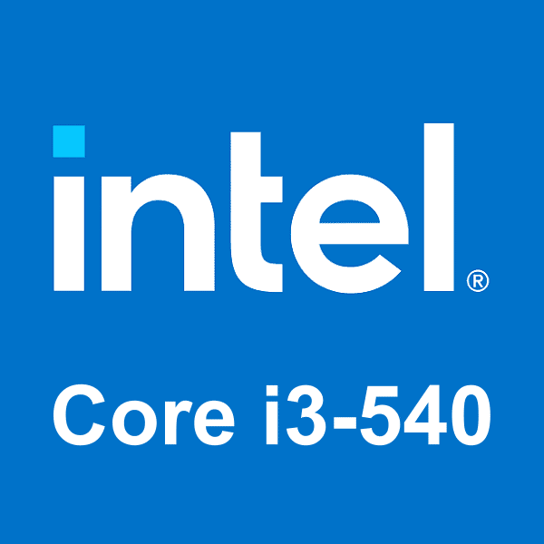 Логотип Intel Core i3-540