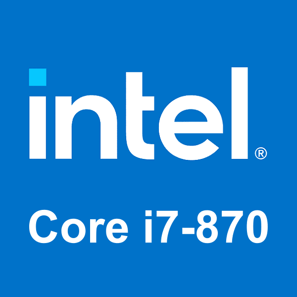 Intel Core i7-870 logotipo