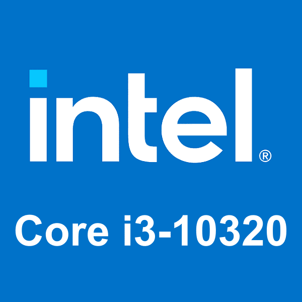 Intel Core i3-10320 logosu