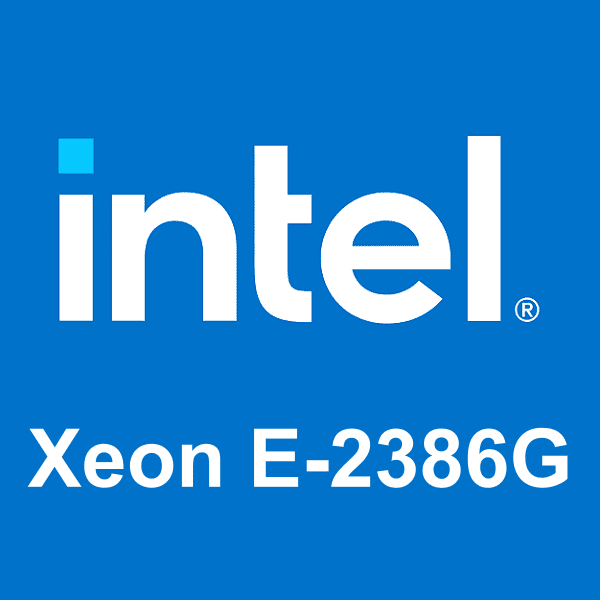 logo Intel Xeon E-2386G