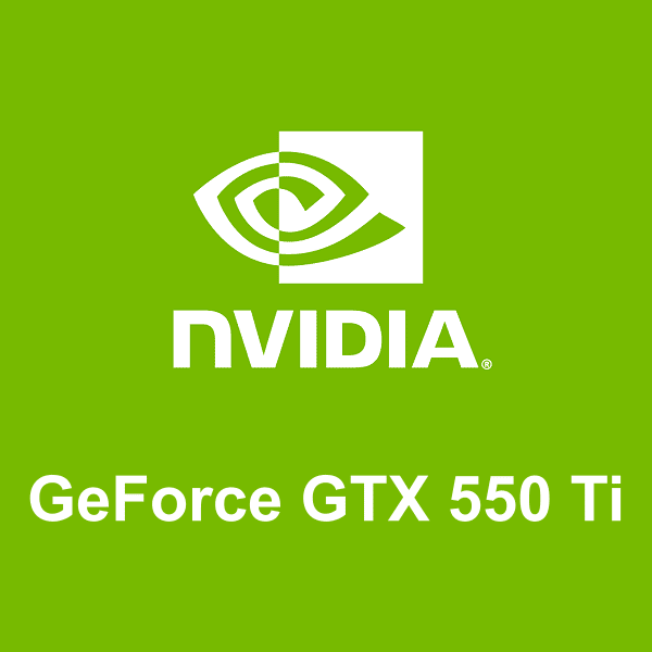 NVIDIA GeForce GTX 550 Ti logotipo