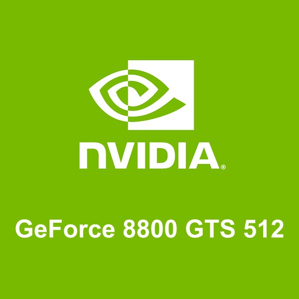 NVIDIA GeForce 8800 GTS 512 logotipo