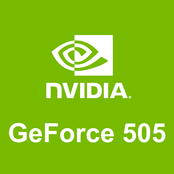 NVIDIA GeForce 505 logotipo
