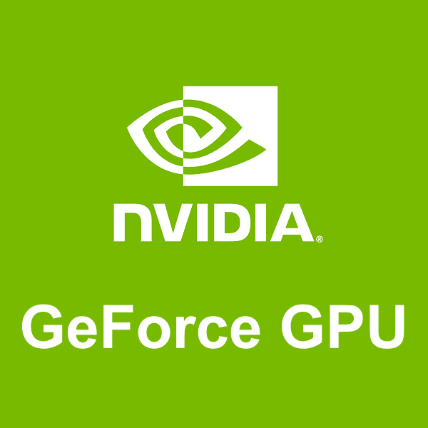 logo NVIDIA GeForce GPU