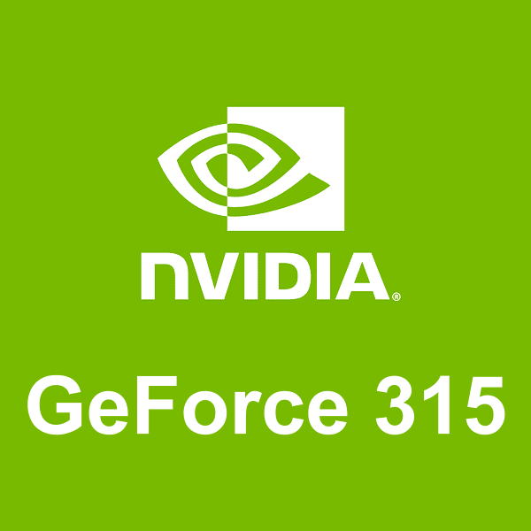 logo NVIDIA GeForce 315