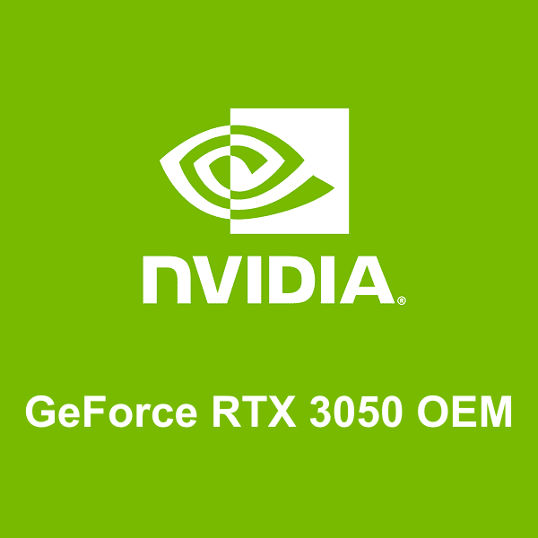 NVIDIA GeForce RTX 3050 OEM الشعار