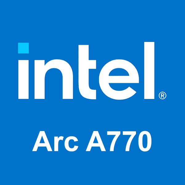 Intel Arc A770 logó