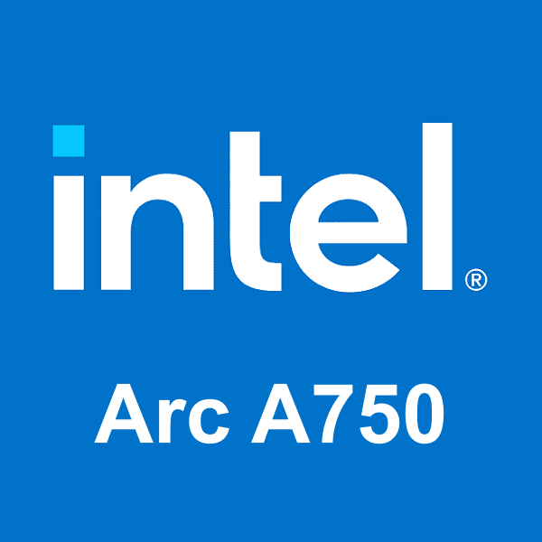 Intel Arc A750 logó