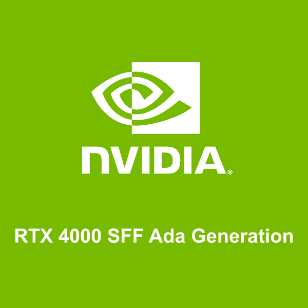 logo NVIDIA RTX 4000 SFF Ada Generation