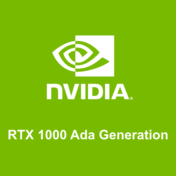 NVIDIA RTX 1000 Ada Generation logosu
